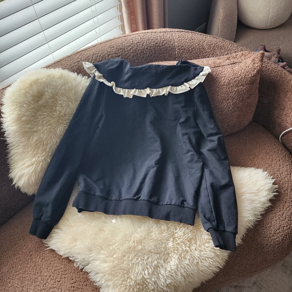 Anthropologie Current Air Collared Sweatshirt - Picture 5 of 7